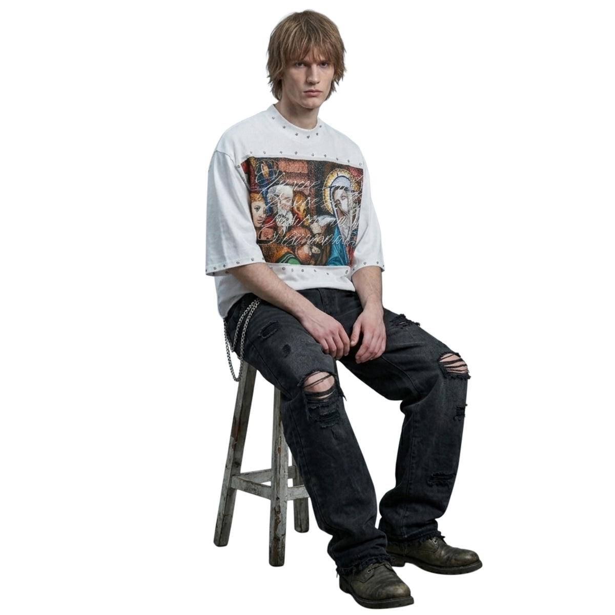 White Desire Valley Graphic tee