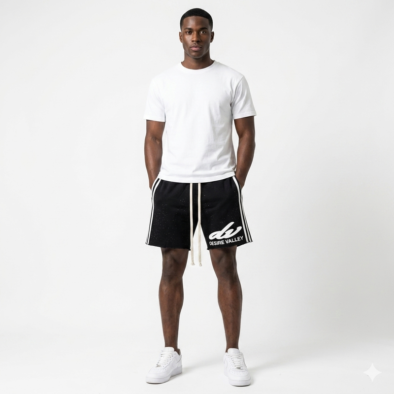 BLACK DESIRE VALLEY TRIPLE STRIPES SHORT